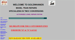 Desktop Screenshot of goldinhands.com